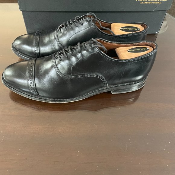 $400 Allen Edmonds Fifth Avenue Cap-toe Oxford , Black - Size 9 D - Picture 3 of 5